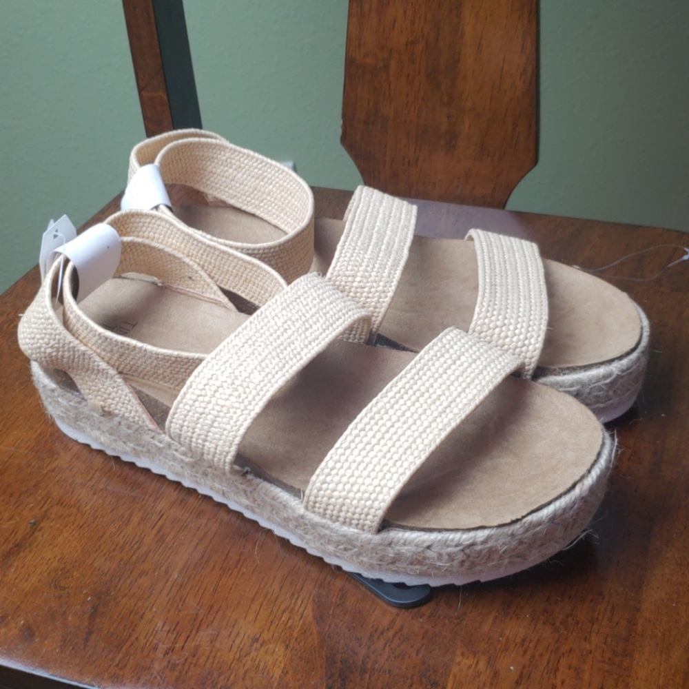 LAST CALL: Time and Tru Tan Espadrille Sandals